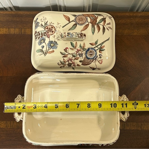 Furnival 1883 Covered Serving Dish - Aesthetic Movement - Picture 14 of 15